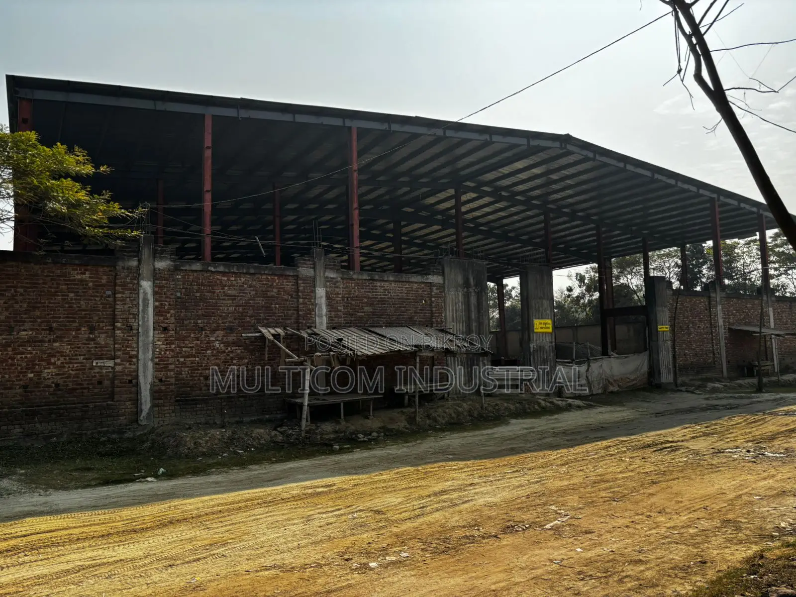 56,000 sqft. under construction warehouse shed a Gazipur in Gazipur