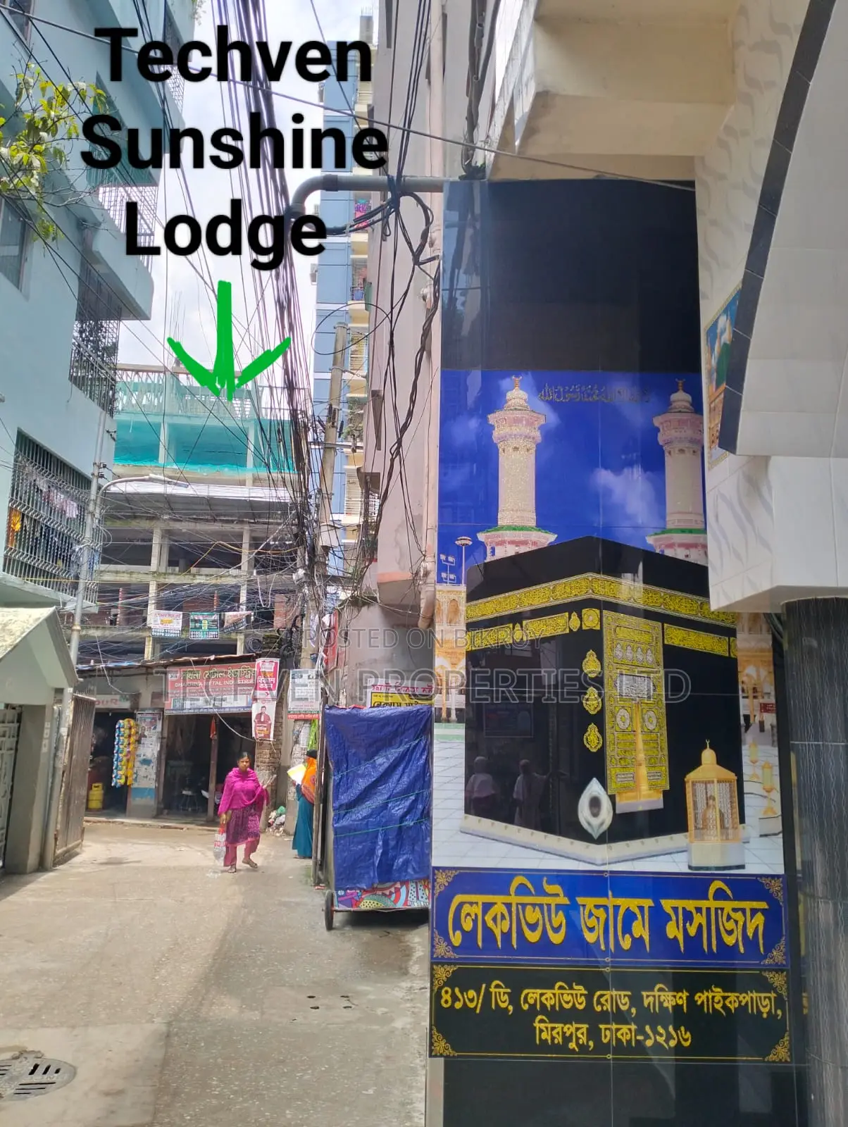 1700 sqft Flat @ Agargaon SP Road, Lakeview Mosque, 6800 Taka per sqft in 60 Feet Road