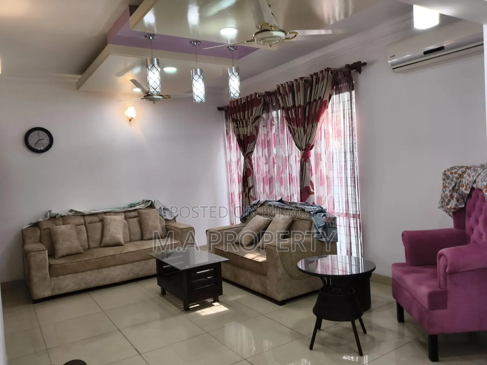 Rent Fully Furnished 3-Bedroom Apartment Gulshan-2 in Gulshan