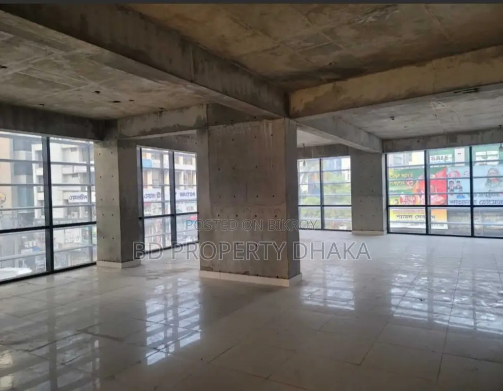 7000 Sqft Brand new building open Commercial space rent in Gulshan in Gulshan