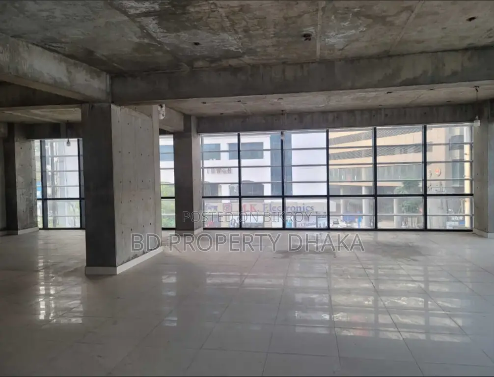 7000 Sqft Brand new building open Commercial space rent in Gulshan in Gulshan