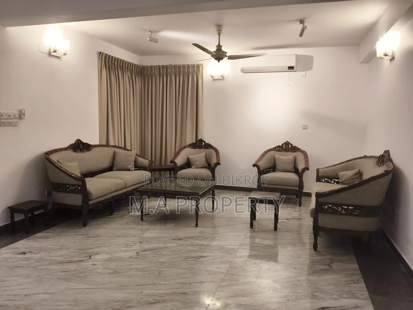 Fully furnish 3-Bedroom Apartment 1850 sqft Rent Gulshan-2 in Gulshan