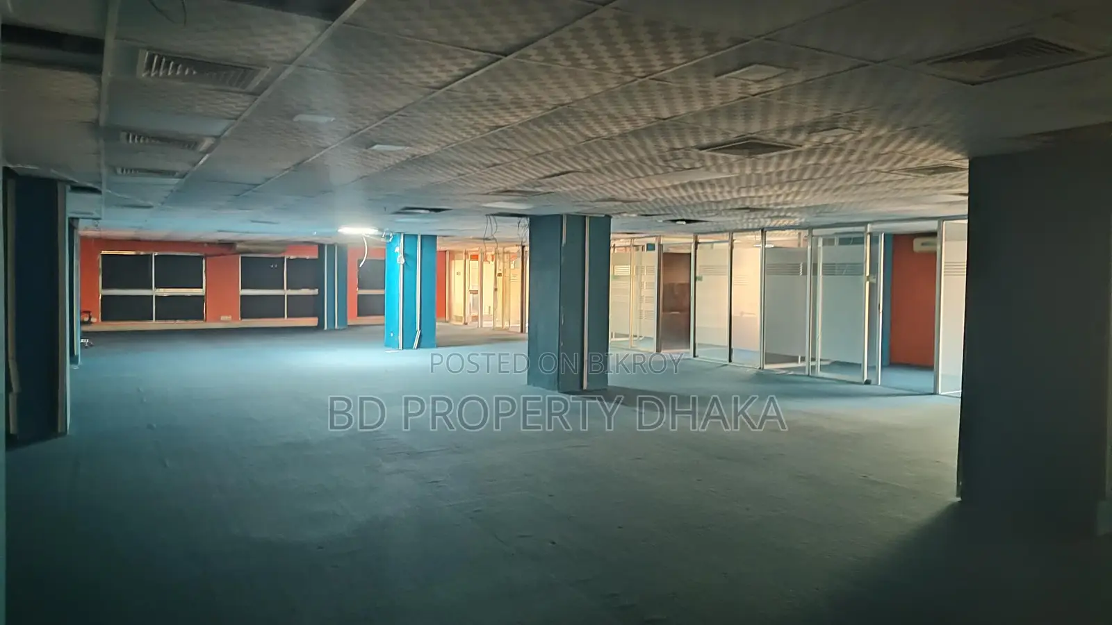 12400 Sqft Open Commercial Semi Furnished Space Rent in Mohakali in Mohakhali