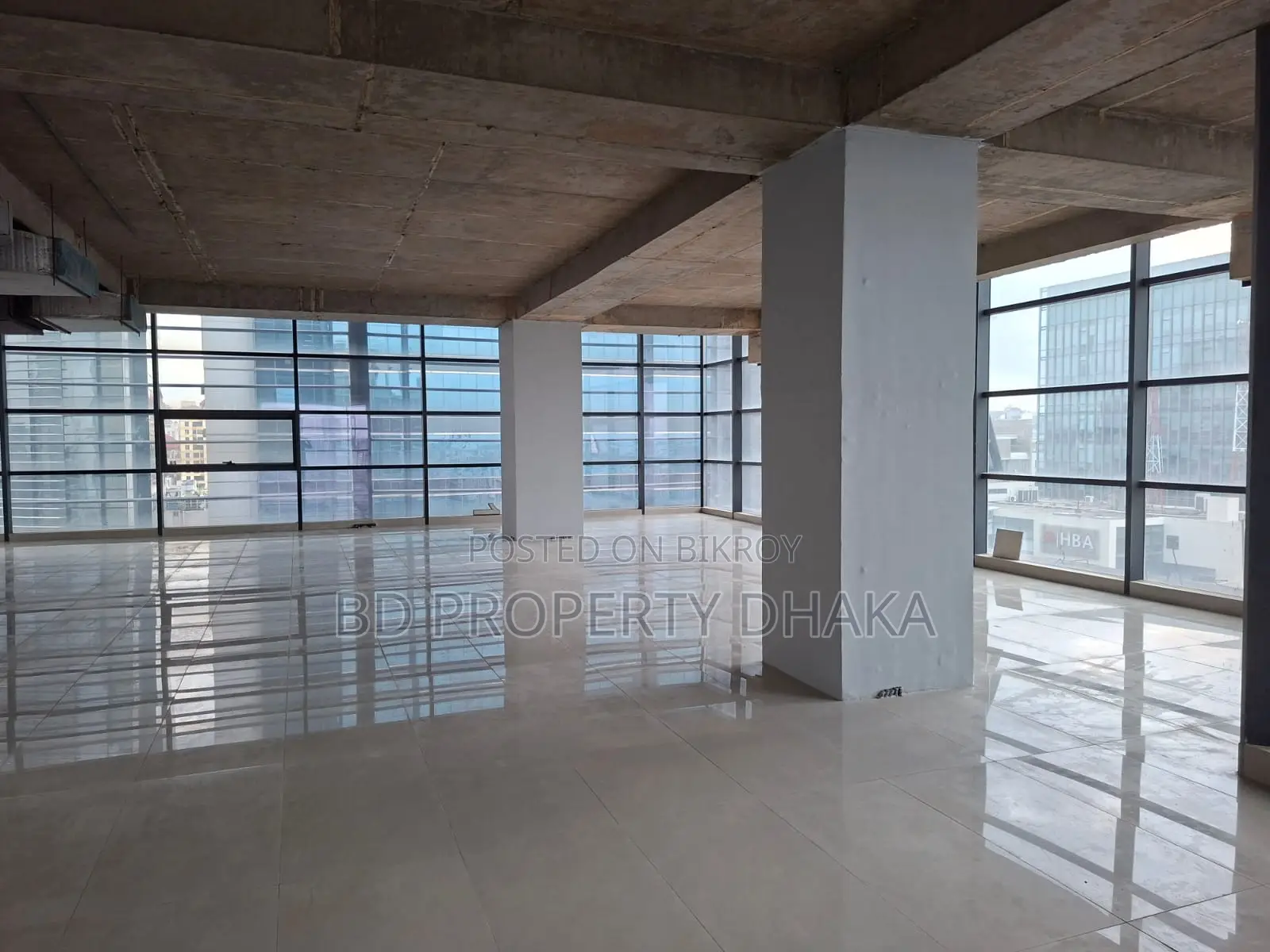 7000 Sqft New Excellent Open Commercial Space Rent in Gulshan Avenue in Gulshan