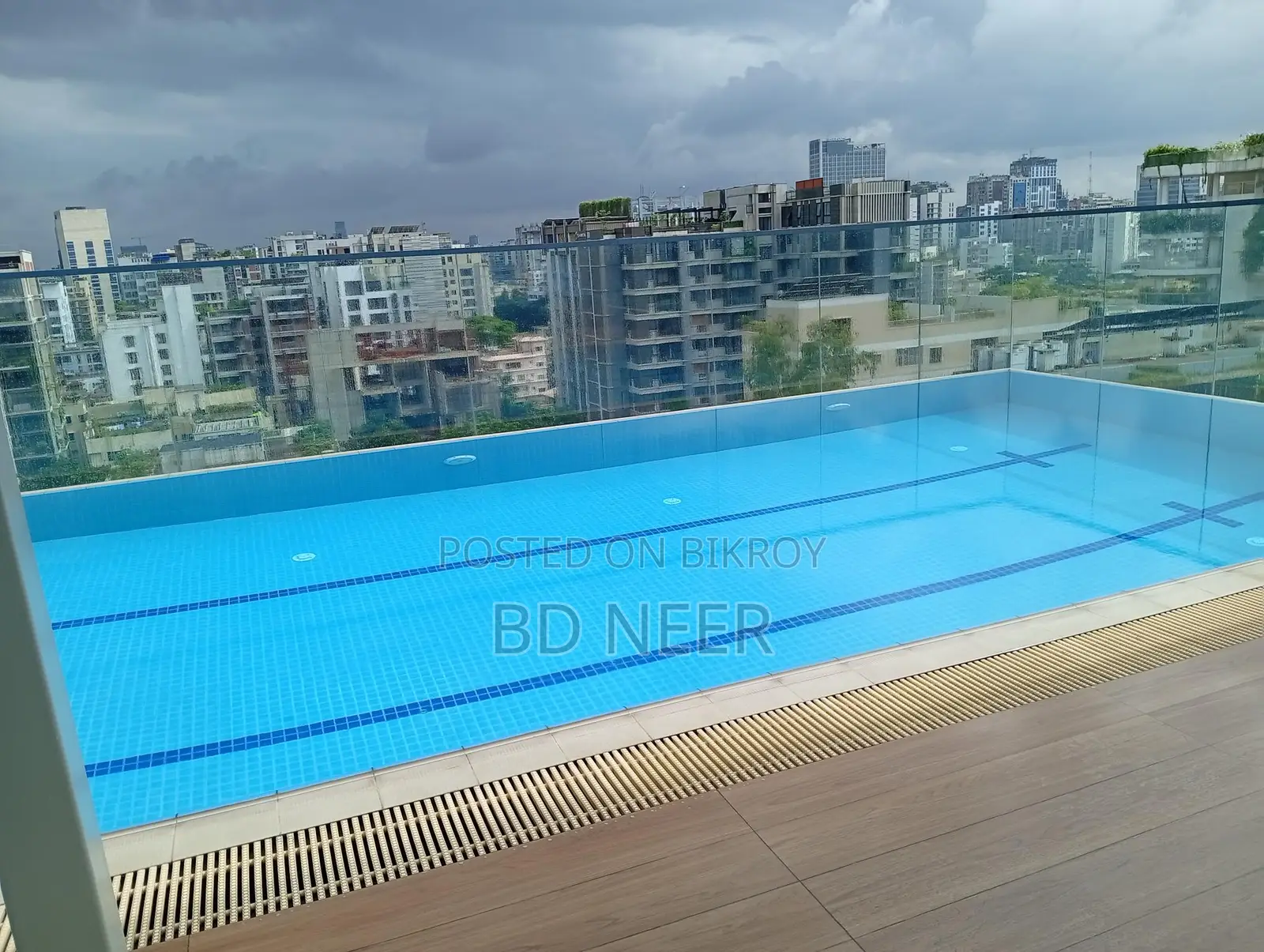 Duplex 8500 SqFt Gym Swimming pool 4 Bed Flat Rent in Gulshan-2 North in Gulshan