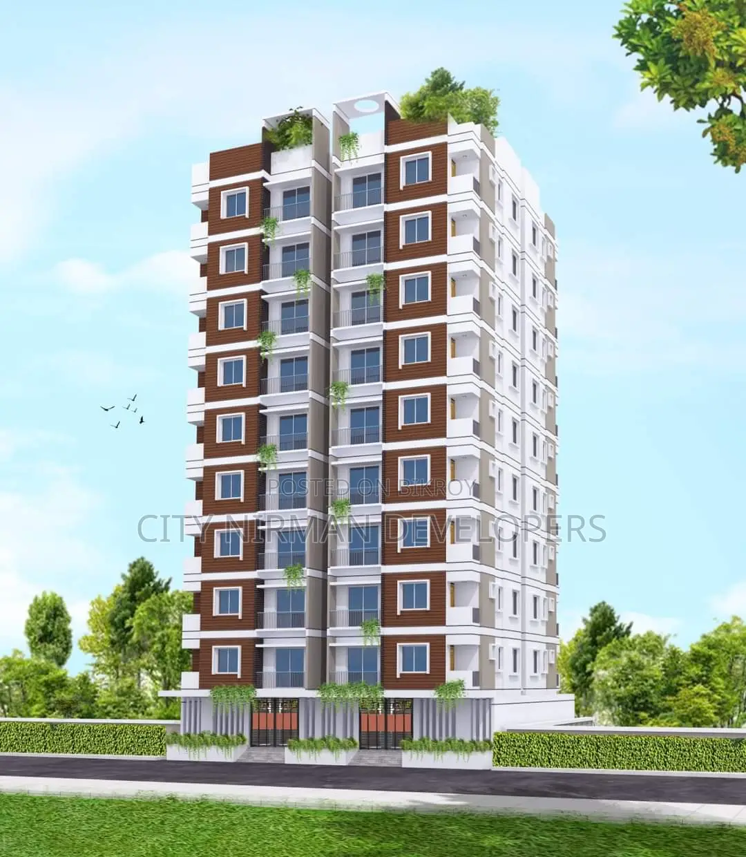 Buy a 900 sqft flat in a scenic environment by the river. Niman Noman Homes in Bosila