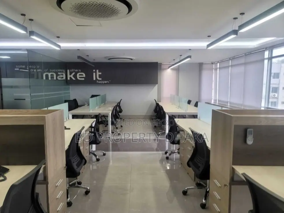 4500 Sqft Furnished Open Commercial property rent in Gulshan Avenue in Gulshan