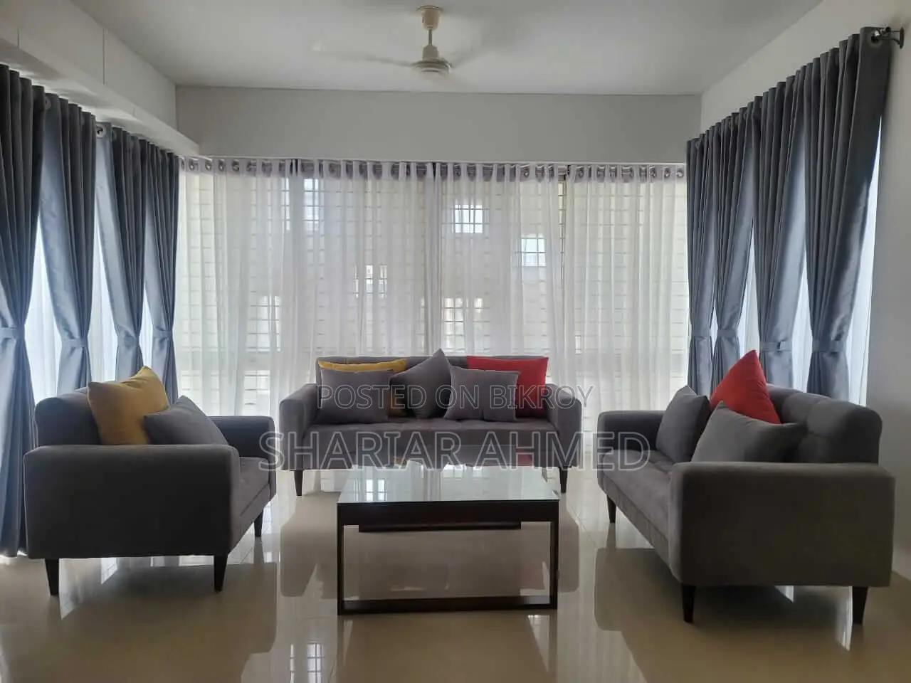 Exclusive Fully Furnished 3Bhk-3400 SqFt Apartment For Rent In Gulshan 2 in Gulshan