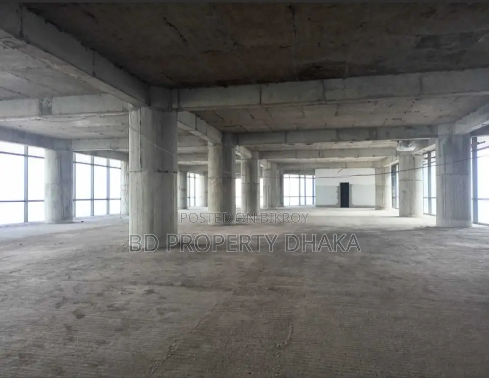 8500 Sqft New Building open commercial space Rent in Gulshan Avenue in Gulshan
