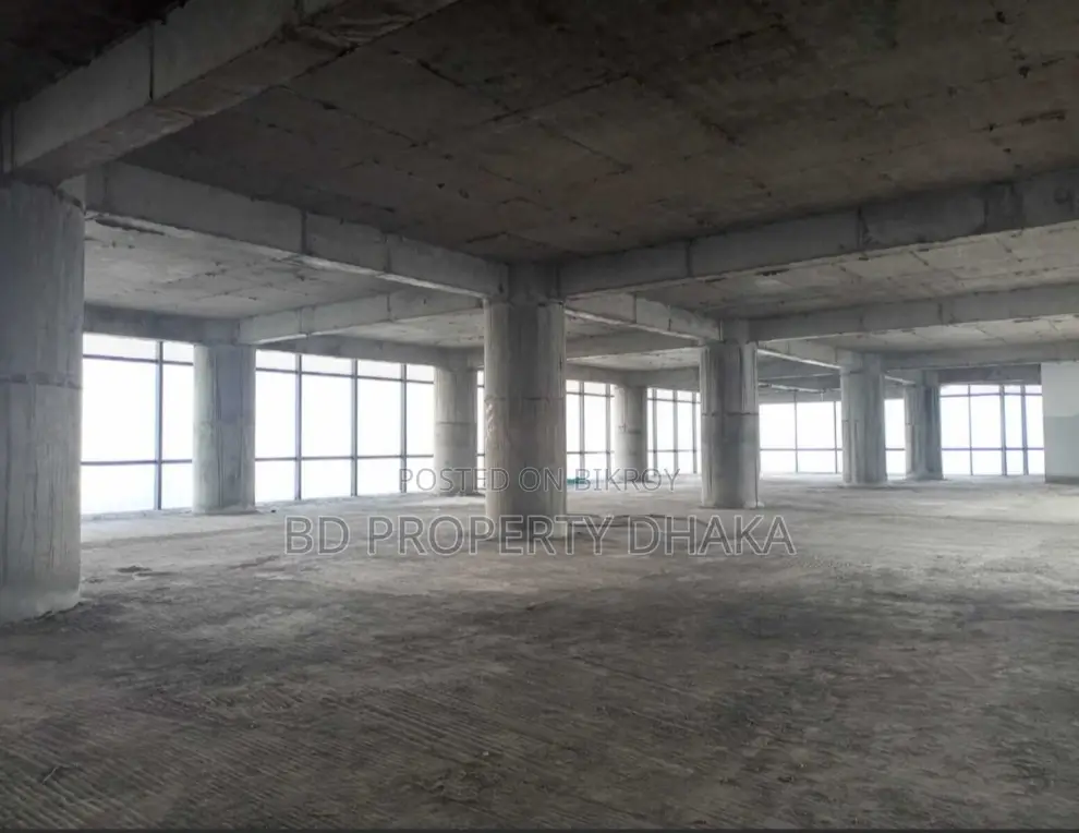 8500 Sqft New Building open commercial space Rent in Gulshan Avenue in Gulshan