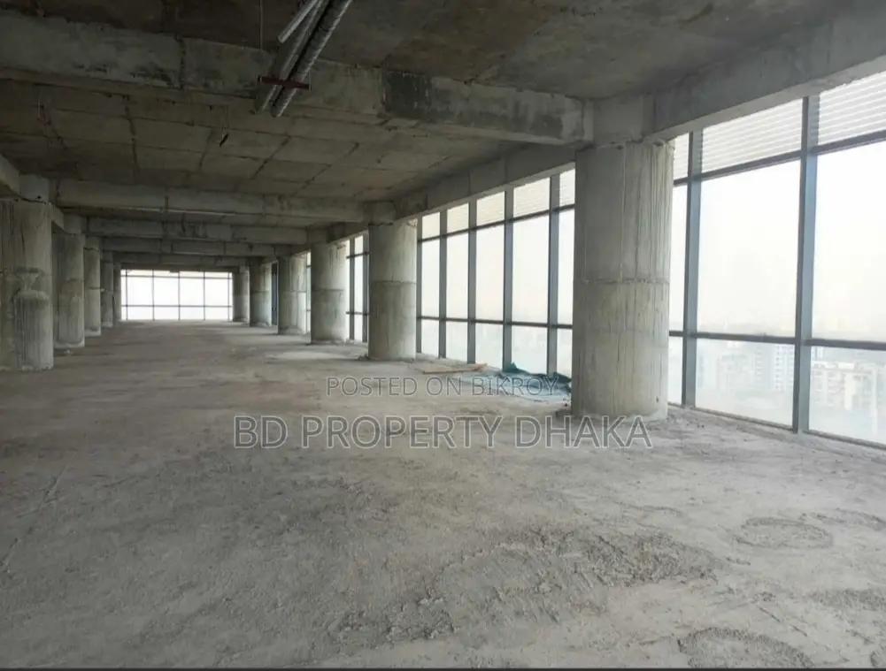 8500 Sqft New Building open commercial space Rent in Gulshan Avenue in Gulshan