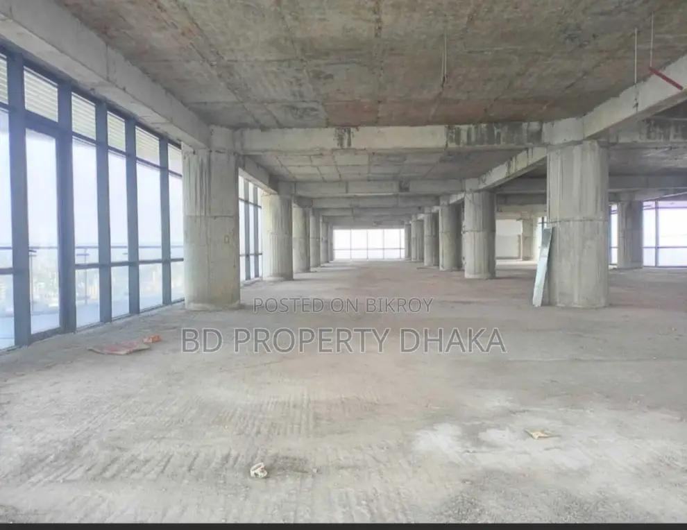 8500 Sqft New Building open commercial space Rent in Gulshan Avenue in Gulshan