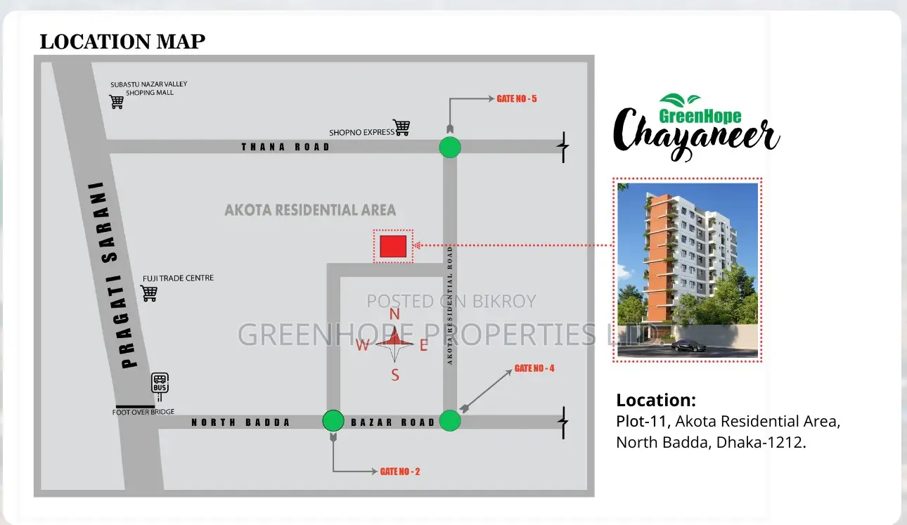 Flat in Badda with aesthetic design and modern facilities in Badda