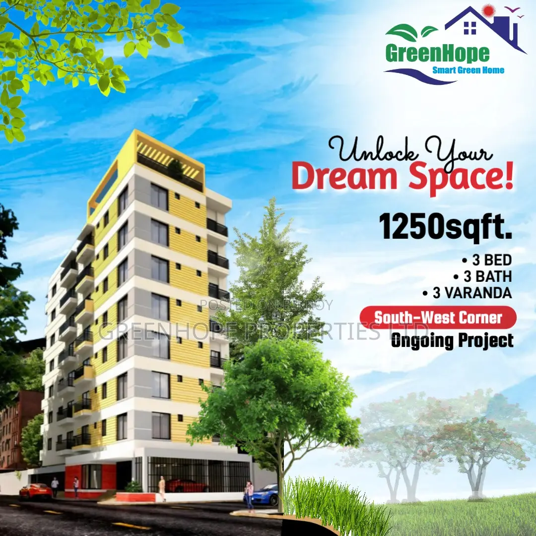 West Facing 1250sqft Almost Ready Flat for Sale at North Badda in Badda
