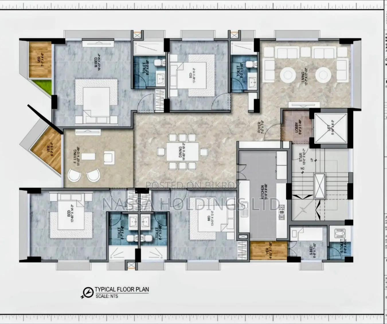 Lake View Flat For Sale At Jolshiri Abashon in Dhaka