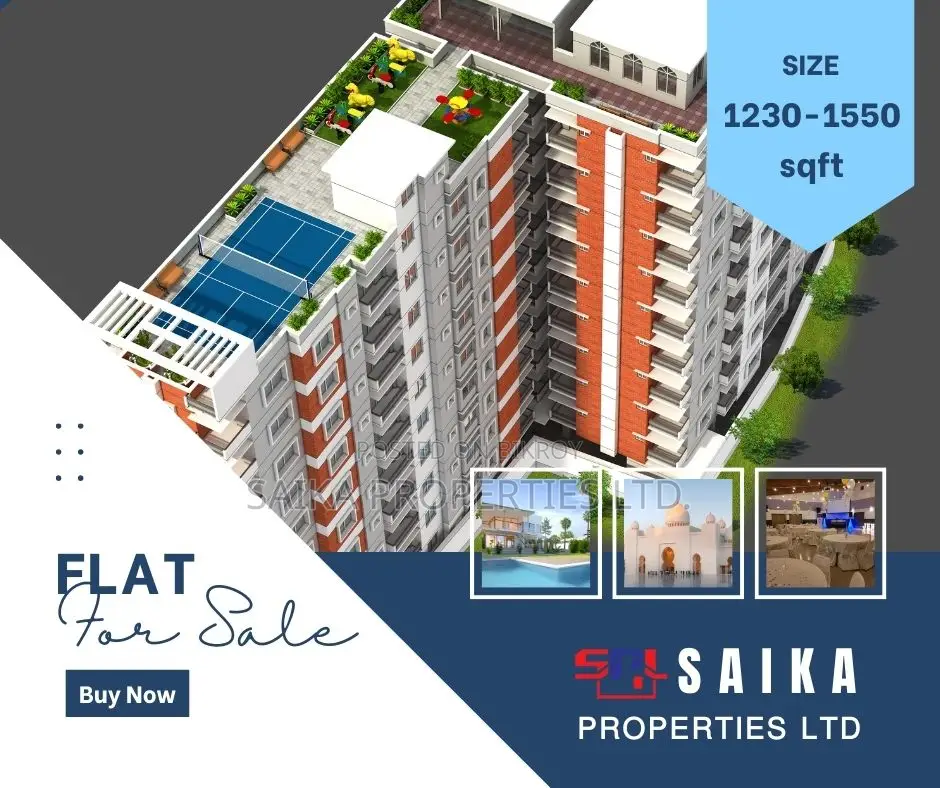 1550 sq ft premium living | 4 bed near-ready apartment in Mirpur