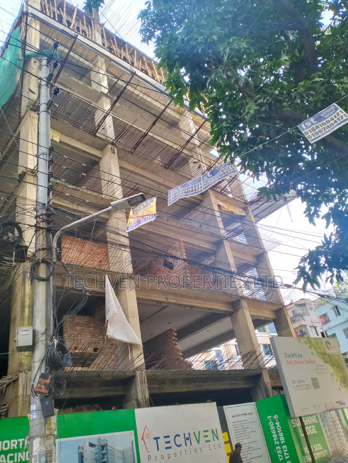 1700 sqft flat at 6750 Taka @ Agargaon 60ft, SP Road, Lake View Mosque in 60 Feet Road