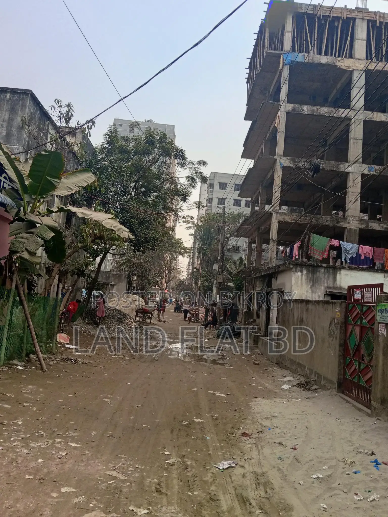2.25 Katha land with boundary wall for sale in Mohammadpur
