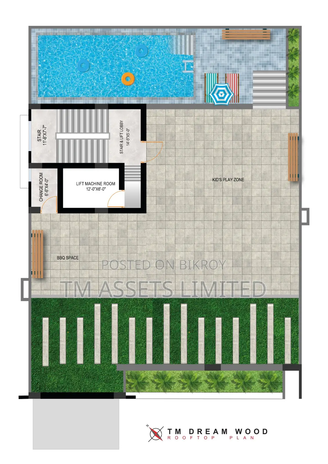 South-Facing 2850 Sq.Ft Flat Near the Lake for Sale in Jalshiri in Gulshan