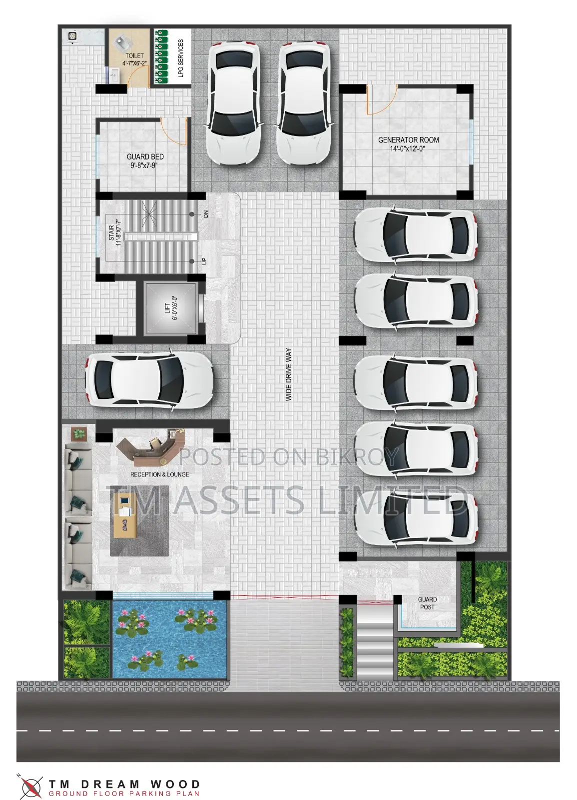 South-Facing 2850 Sq.Ft Flat Near the Lake for Sale in Jalshiri in Gulshan