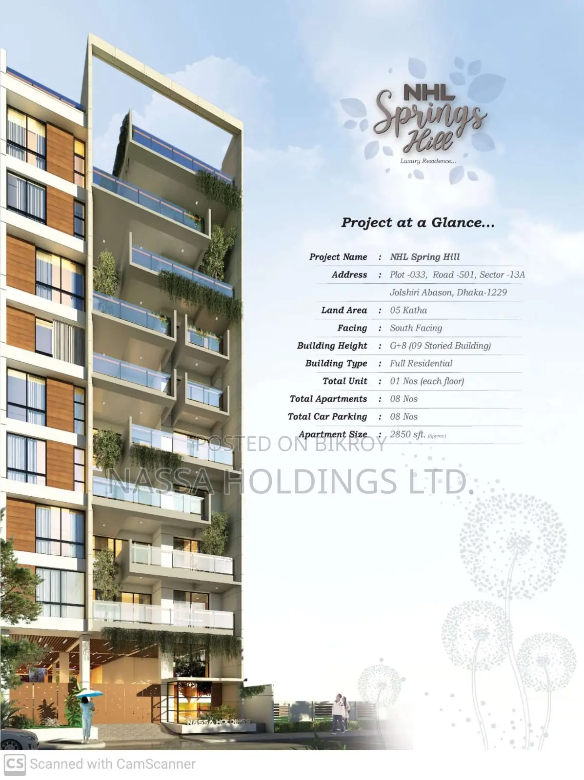 South Facing Ongoing Flat For Sale in Jolshiri R/A Sector-13A in Uttara