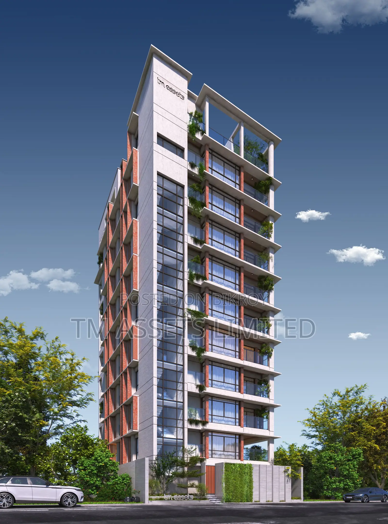 2850 Sq.Ft Corner Flat with Three-Side Open View in Jalshiri in Dhaka