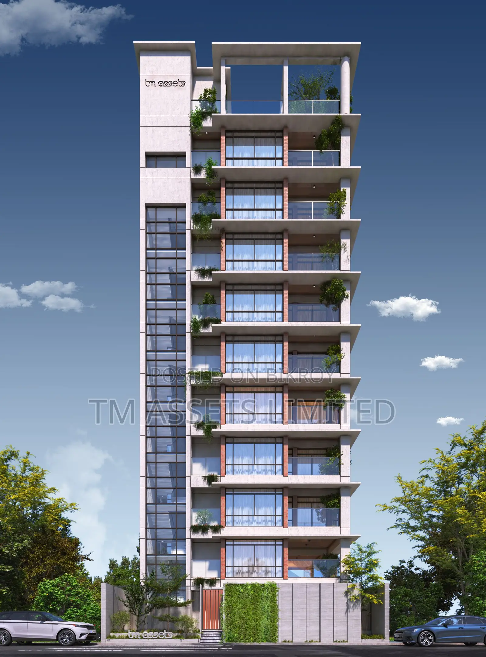 2850 Sq.Ft Corner Flat with Three-Side Open View in Jalshiri in Dhaka