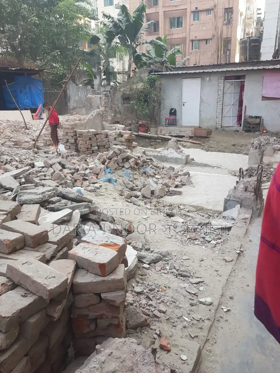 Commercial 3 Katha land for sale on Hajipara DIT main road with Titas Gas connection in Rampura