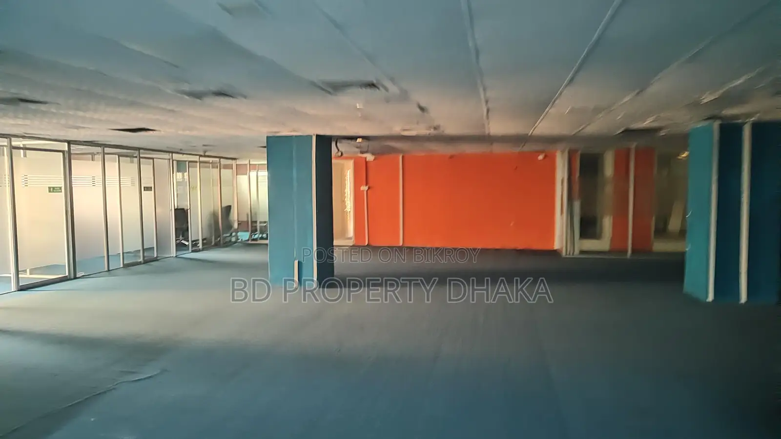 6200 Sqft Semi Furnished Open Commercial Space Rent in Mohakali Avenue in Mohakhali