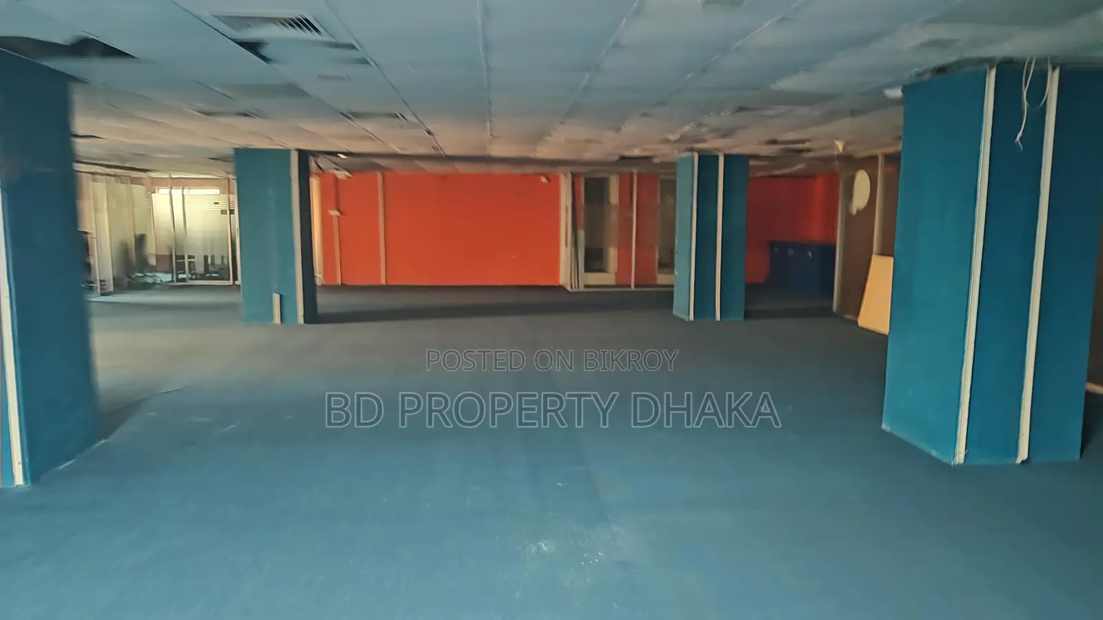 6200 Sqft Semi Furnished Open Commercial Space Rent in Mohakali Avenue in Mohakhali