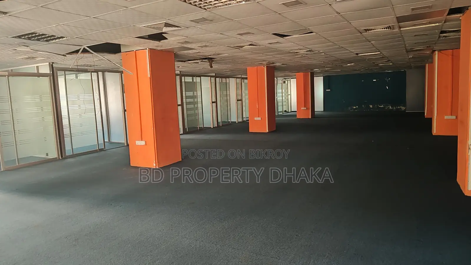 6200 Sqft Semi Furnished Open Commercial Space Rent in Mohakali Avenue in Mohakhali