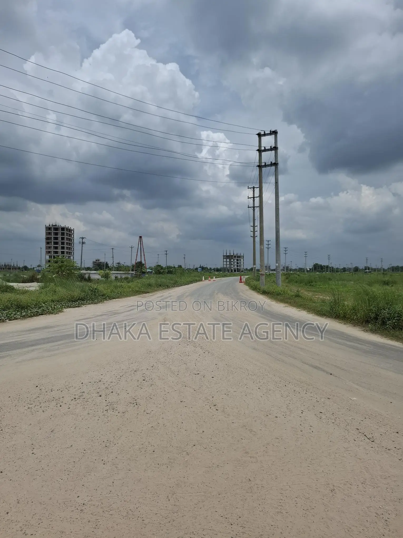 Directly facing the lake and garden, open on south, north, and west sides in Dhaka