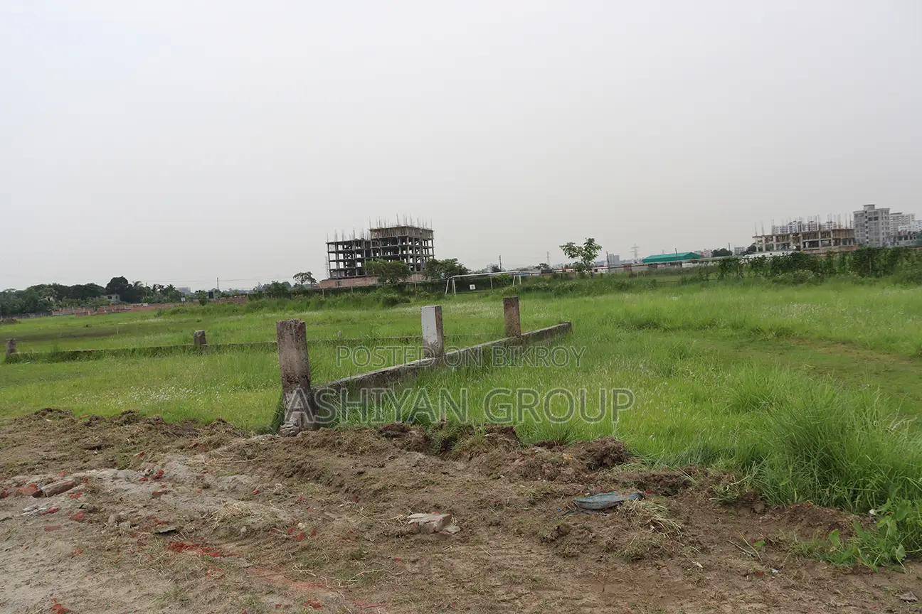 Fully ready plot for sale opposite Dhaka Airport, adjacent to Hajj Camp in Khilkhet