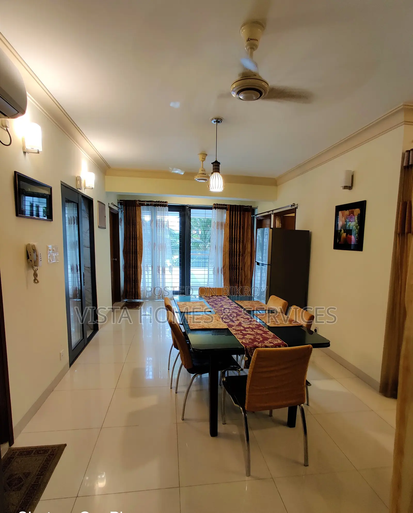 Elegant Lakeside Living | Fully Furnished 3 Bed Apartment in Gulshan-1 in Gulshan