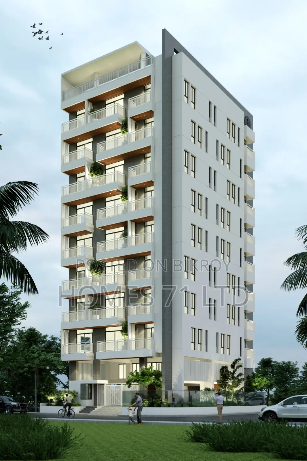 2850 Sft Three Side Open Flat For Sale at Jolshiri Abashon in Dhaka