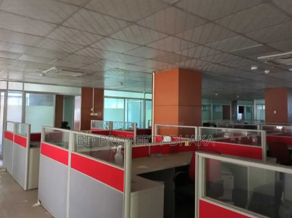 8000 Sqft Open Semi Furnished Commercial Space Rent in Banani in Banani