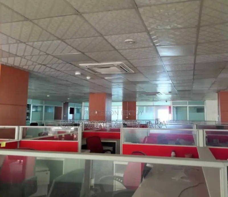 8000 Sqft Open Semi Furnished Commercial Space Rent in Banani in Banani