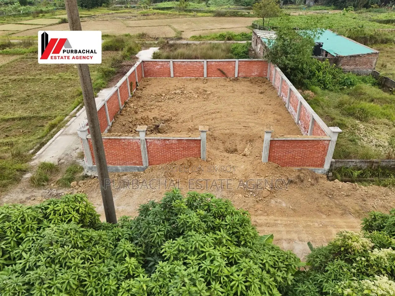Front 30ft/40ft, South-West Corner, 5 Katha In Sec#25 in Purbachal