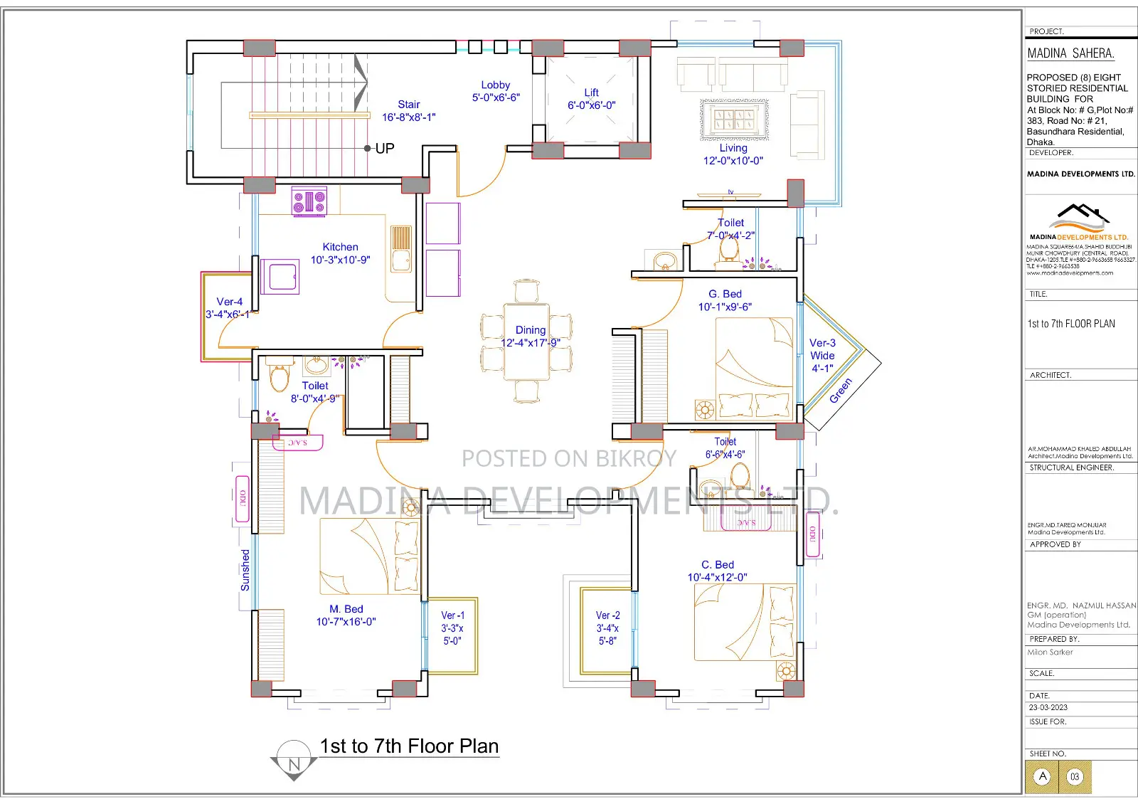 Ongoing Flat with 10% Discount Price at Bashundhara in Basundhara