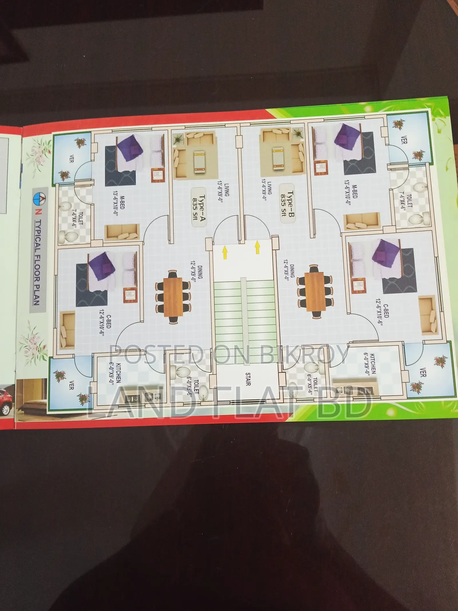 SOUTH FACING+PARKING+TITAS GAS @ FLAT SALE 850 SFT in Mohammadpur