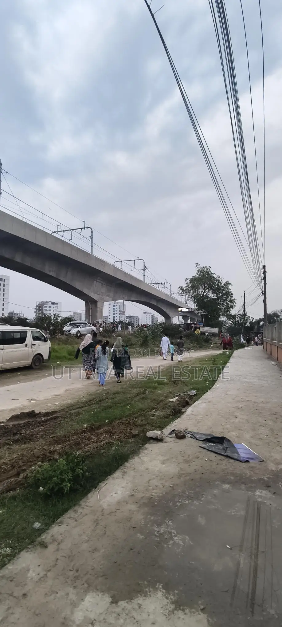 60+30 ft Corner Plot near Metro Station, D Block, Sector 17, Uttara RAJUK in Uttara