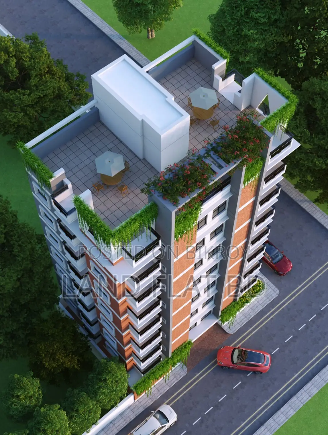 North-East Corner Plot @ Chondrima Housing, 1050 Sq Ft Flat for Sale in Mohammadpur