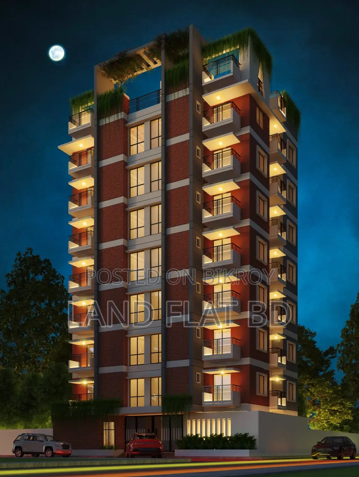 North-East Corner Plot @ Chondrima Housing, 1050 Sq Ft Flat for Sale in Mohammadpur