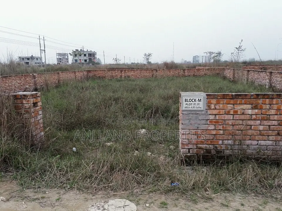 M-Block 4000 Serial 4-Katha Plot Sale Near 300'road in Basundhara