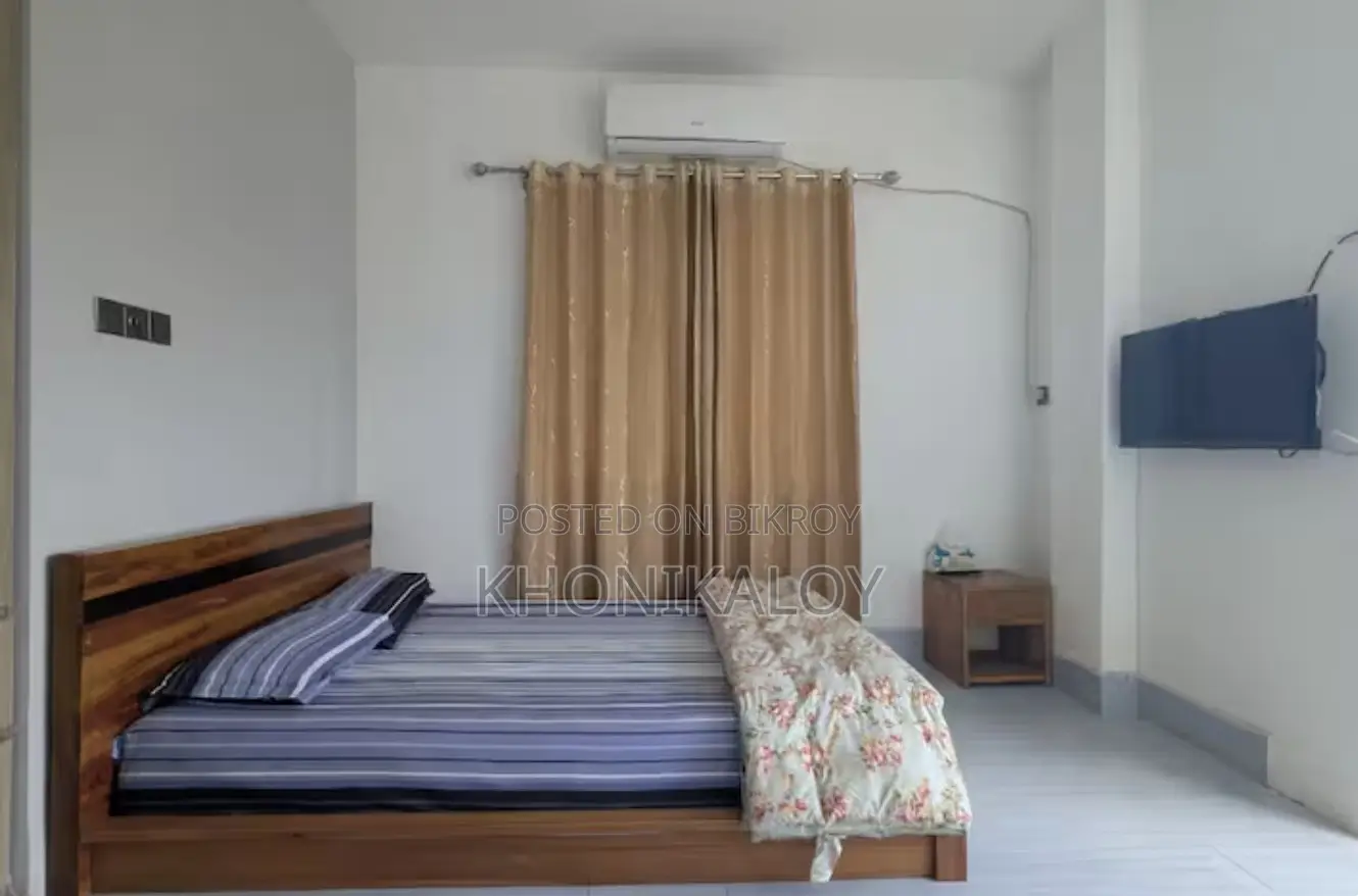 1 AC Bed Full-Furnished Studio Apartment for Rent in Banasree, Rampura in Banasree