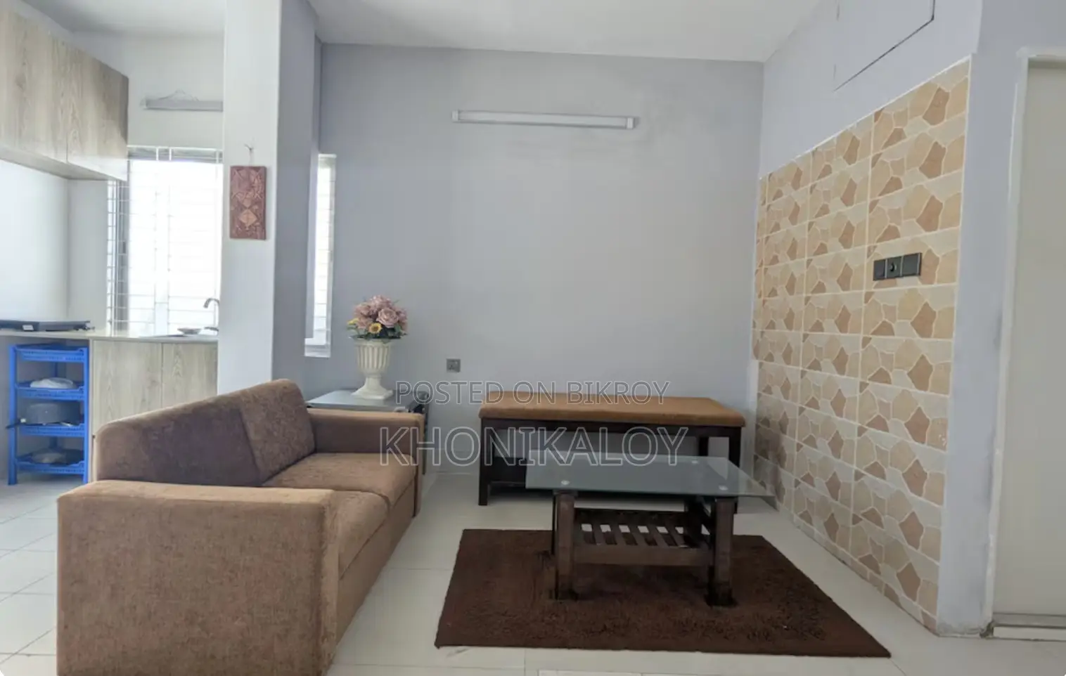 1 AC Bed Full-Furnished Studio Apartment for Rent in Banasree, Rampura in Banasree