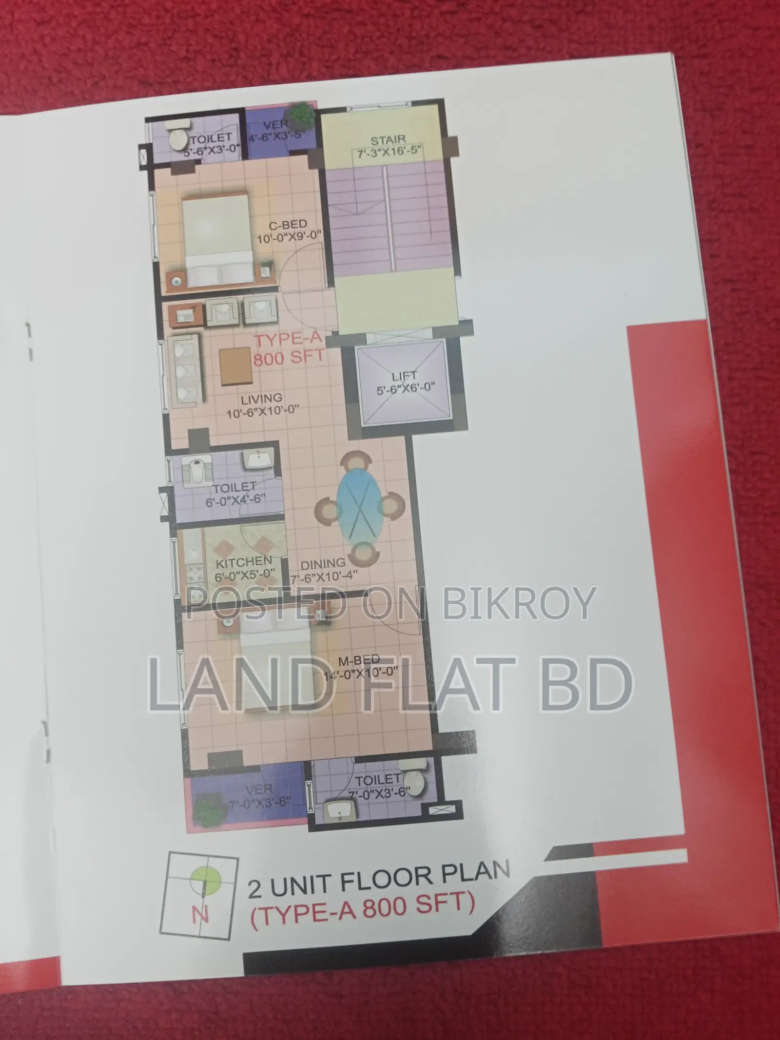 800 SFT READY FLAT FOR SALE @ NABINAGOR HOUSING in Mohammadpur
