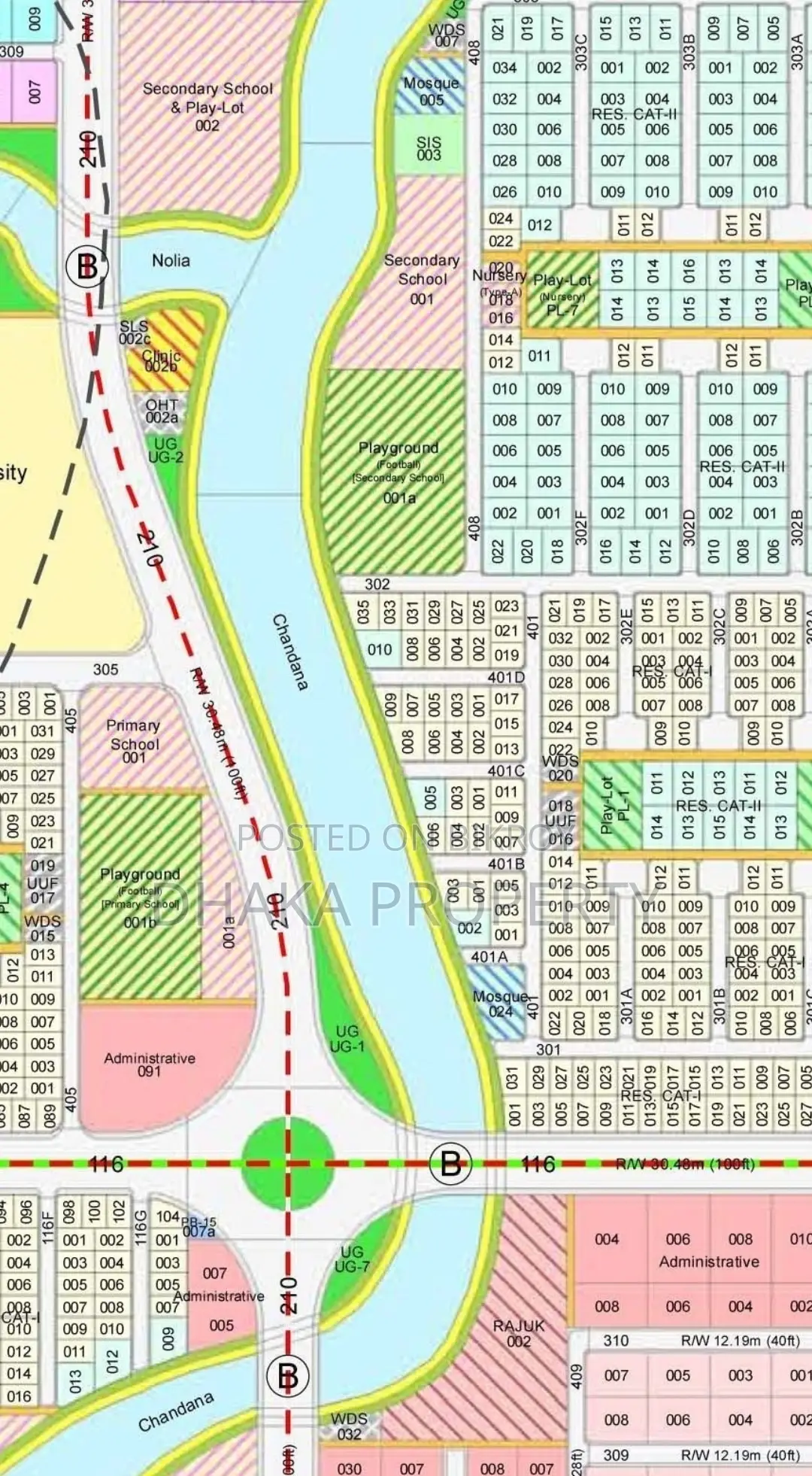 5 Katha Park View Lake at Sector-23 in Purbachal