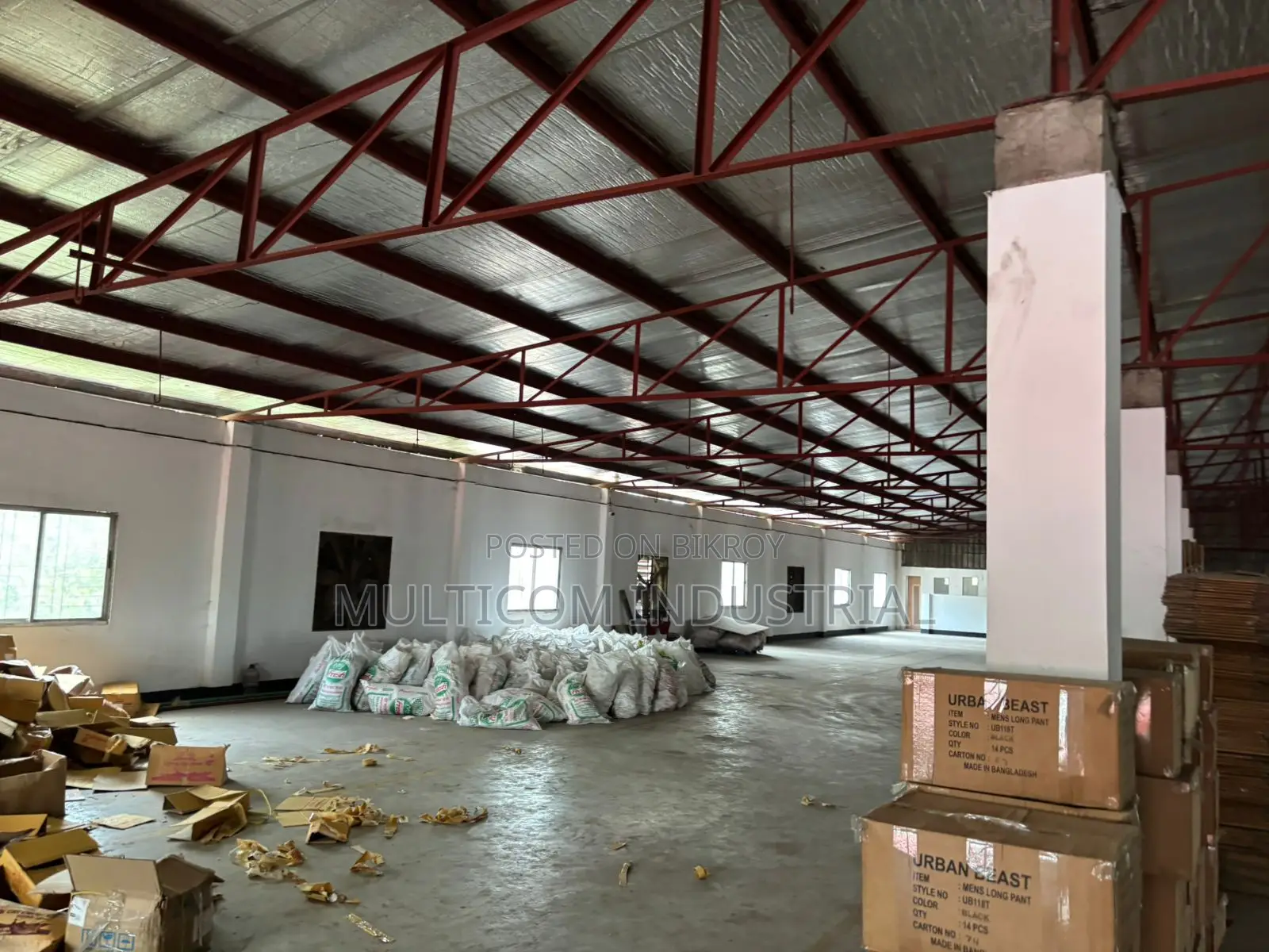 34,000 sqft. INDUSTRIAL SHED SPACE FOR RENT AT ASHULIA in Savar