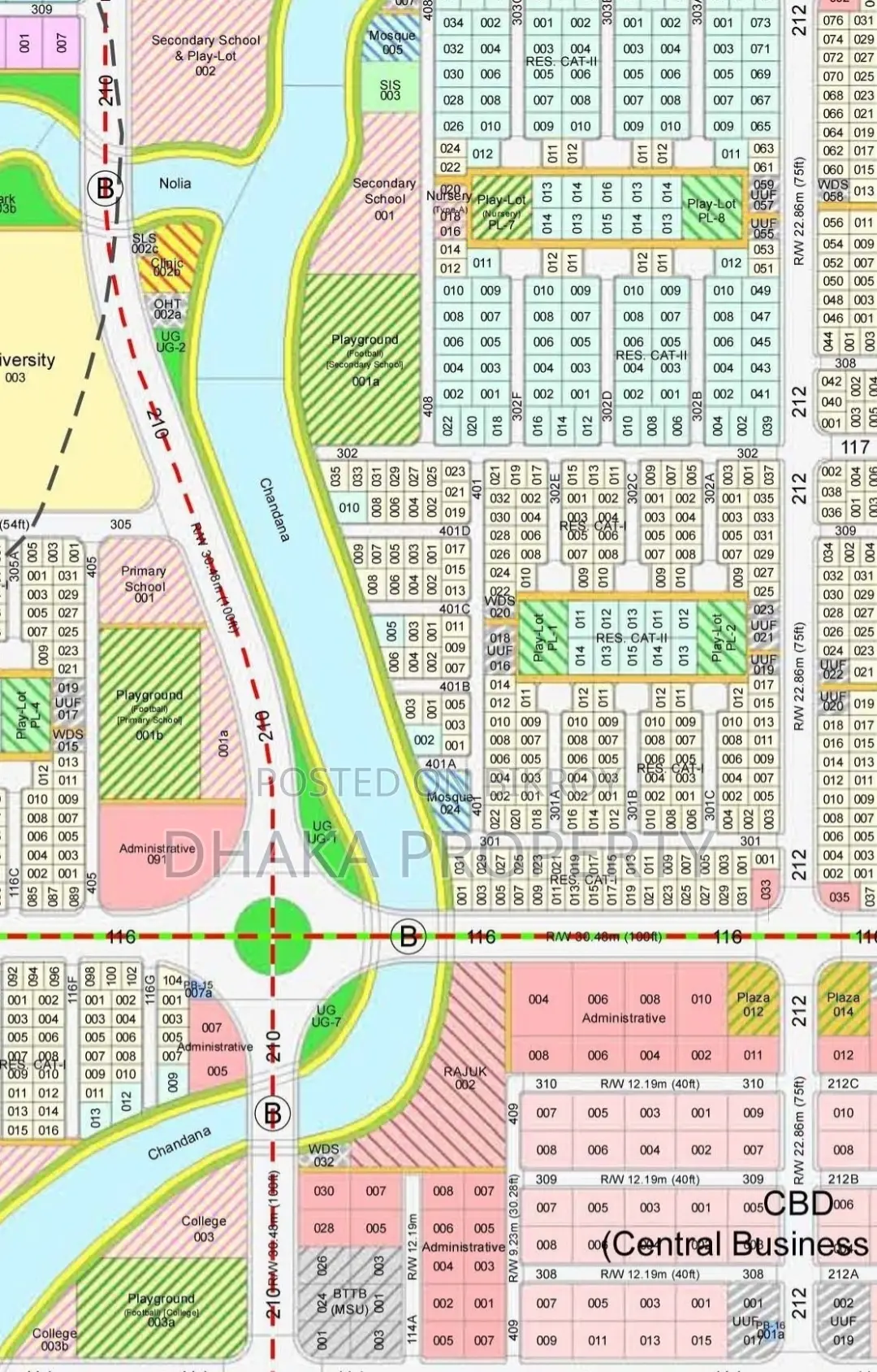 Close to Lake 3 Katha North Sector -23 in Purbachal